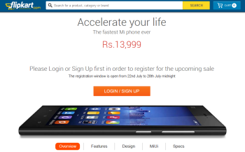 flipkart xiaomi mi3